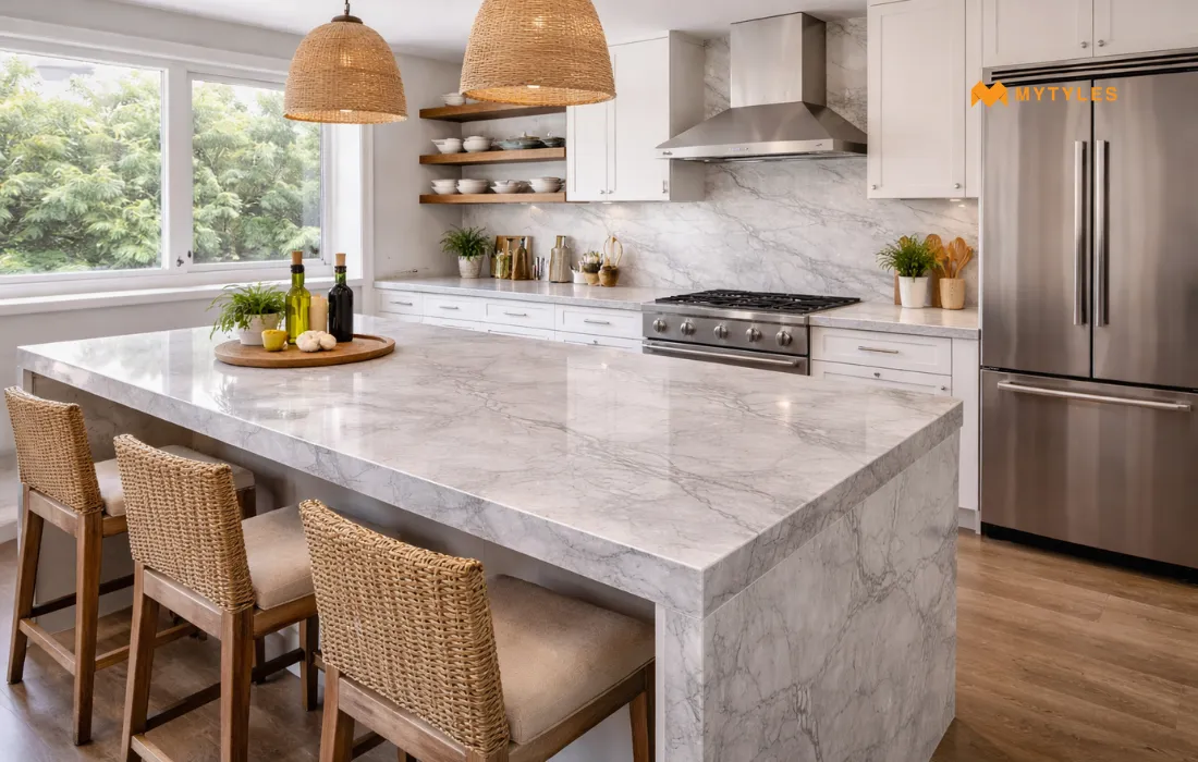 Grey Granite Countertop in Kitchen